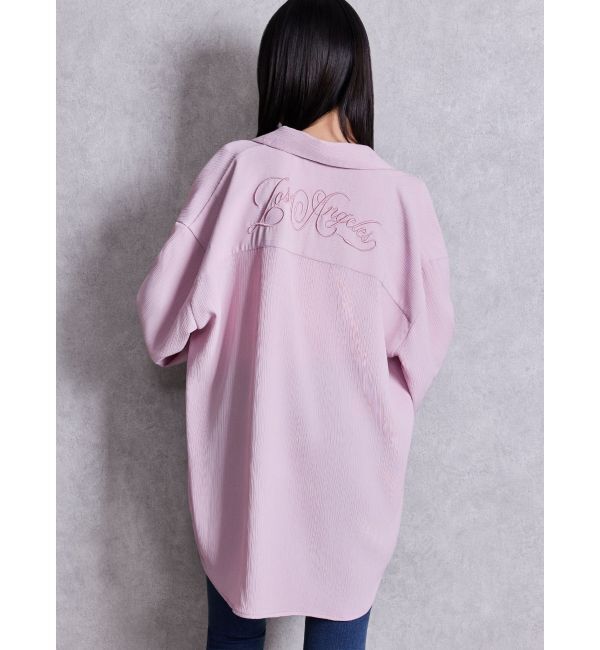 GYDA「Los Angeles Crinkleシャツ」|シャツ・ブラウス|ピンク