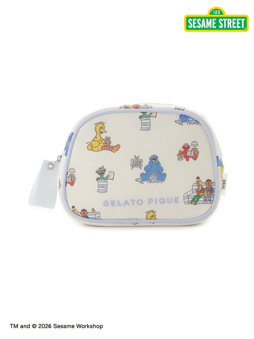 gelato pique「【SESAME STREET】総柄ポーチ」|ポーチ|