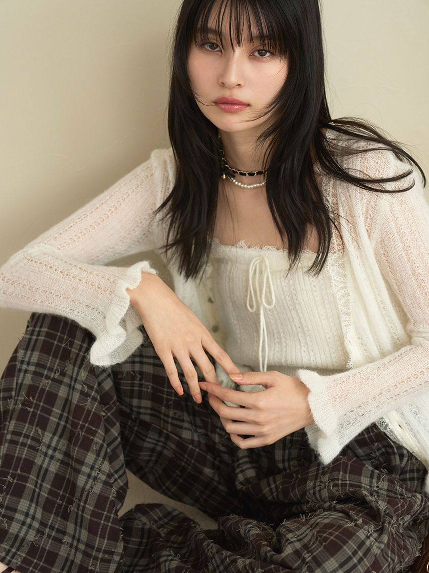 LILY BROWN「ワイドレッグタックパンツ」|その他|
