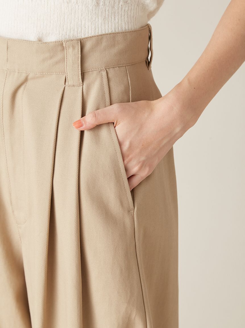 LILY BROWN「ワイドレッグタックパンツ」|その他|