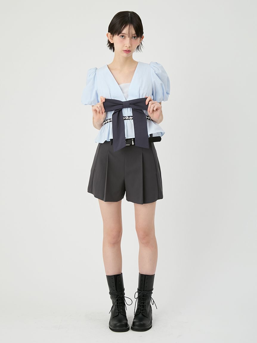 LILY BROWN「ベルト付きタックショートパンツ」|その他|