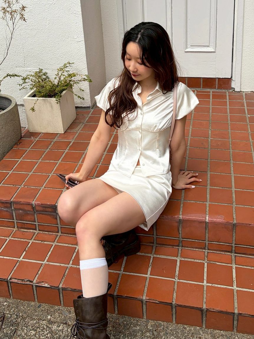 LILY BROWN「サテンミニスカショートパンツ」|その他|