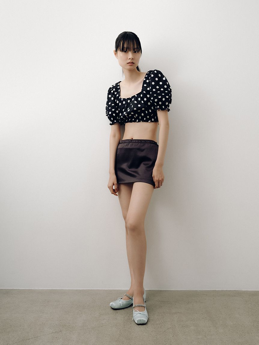 LILY BROWN「サテンミニスカショートパンツ」|その他|