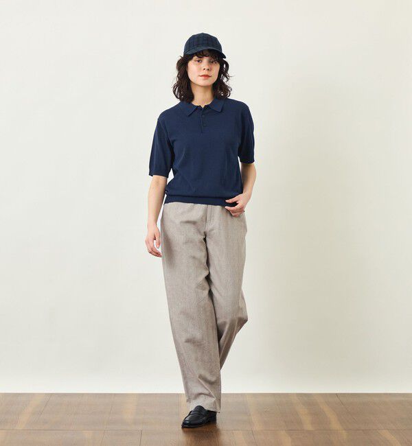 MACKINTOSH PHILOSOPHY「GREY LABEL リネンミックスポロニット」|ニット・セーター|
