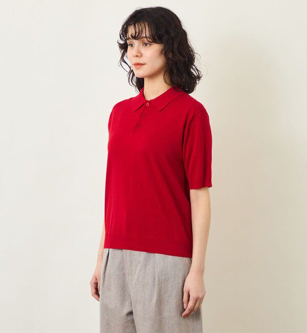 MACKINTOSH PHILOSOPHY「GREY LABEL リネンミックスポロニット」|ニット・セーター|