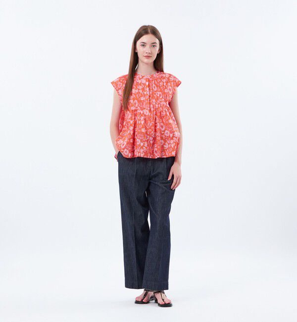 MACKINTOSH PHILOSOPHY「【WEB&一部店舗限定】リバティ フロントタックフレアブラウス」|シャツ・ブラウス|