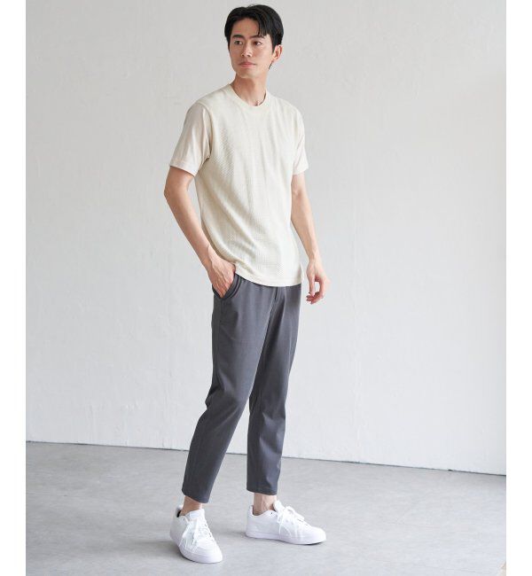 ikka「ニットドッキングTシャツ」|Tシャツ・カットソー|