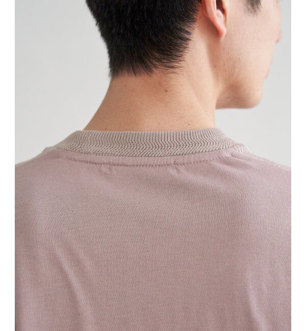 ikka「ニットドッキングTシャツ」|Tシャツ・カットソー|