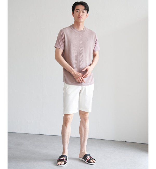 ikka「ニットドッキングTシャツ」|Tシャツ・カットソー|