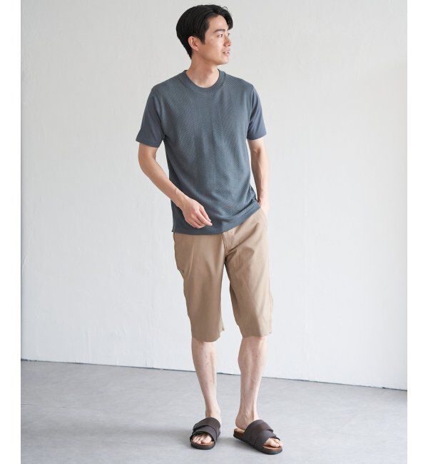 ikka「ニットドッキングTシャツ」|Tシャツ・カットソー|