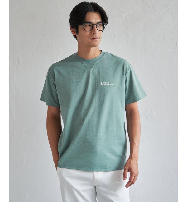 ikka「URBAN NATURE LIFE アーバンネイチャーライフ ドライSP冷感プリントTシャツ」|Tシャツ・カットソー|ミントグリーン