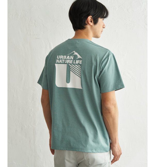 ikka「URBAN NATURE LIFE アーバンネイチャーライフ ドライSP冷感プリントTシャツ」|Tシャツ・カットソー|
