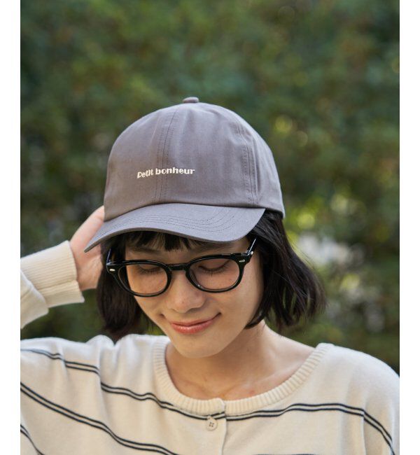 Lbc with Life「ツイルロゴ刺繍キャップ」|その他|チャコール