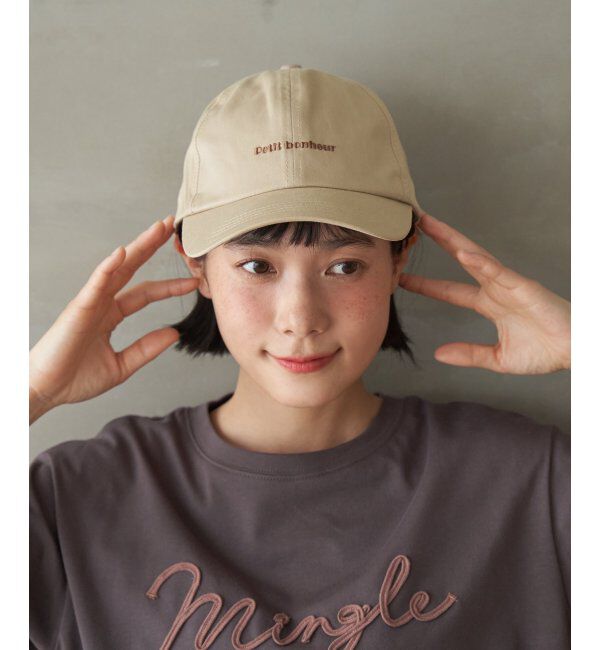 Lbc with Life「ツイルロゴ刺繍キャップ」|その他|ベージュ