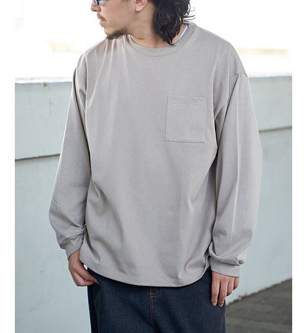 VENCE share style「ヘビーウェイト天竺ロンT」|Tシャツ・カットソー|グレー