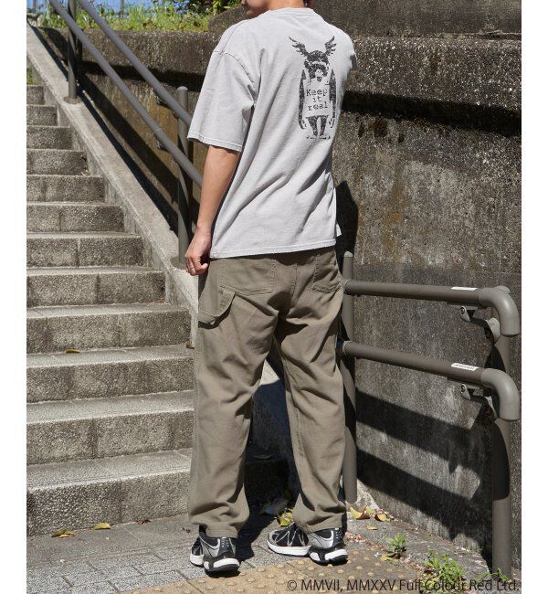 VENCE share style「Banksy バンクシー Keep it real スノーウォッシュTシャツ」|Tシャツ・カットソー|