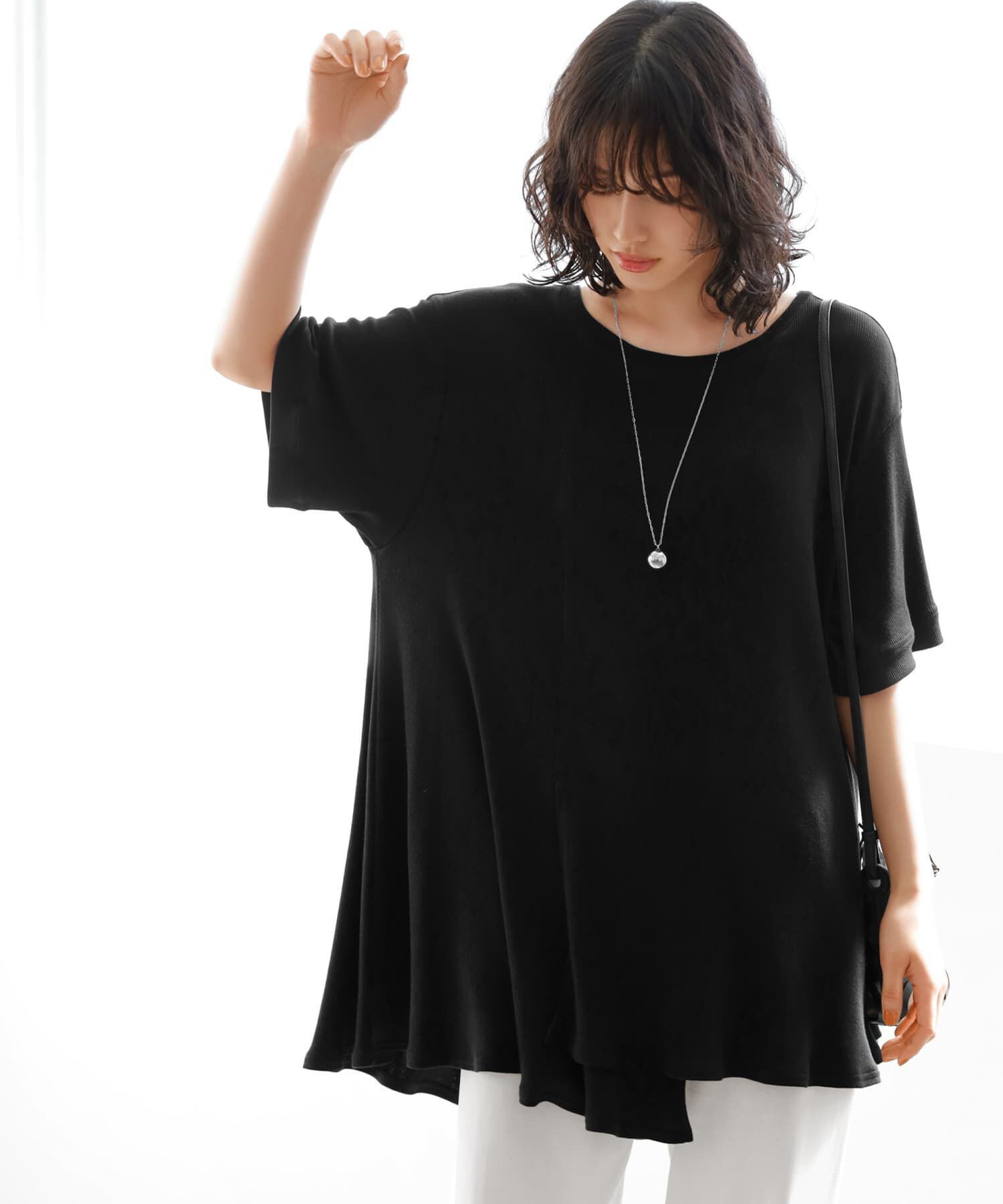 STYLE DELI「【Made in JAPAN】アシンメトリーカットトップス」|Tシャツ・カットソー|