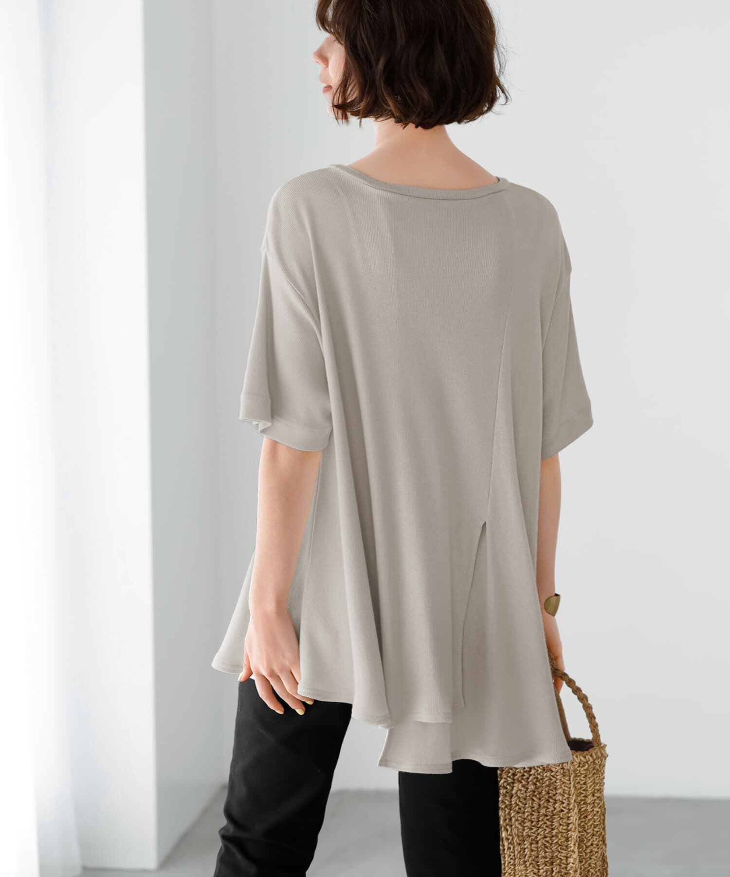 STYLE DELI「【Made in JAPAN】アシンメトリーカットトップス」|Tシャツ・カットソー|