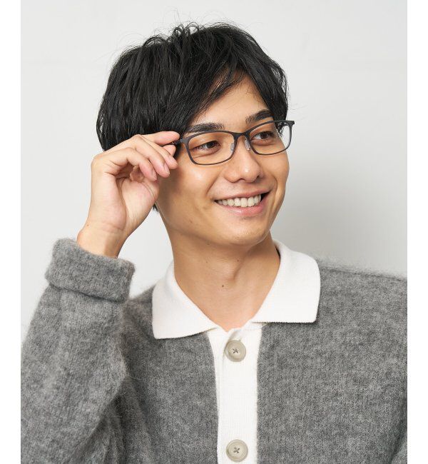  「ウェリントン型メガネ｜軽量｜伊達メガネ｜度あり｜度なし｜Zoff｜SMART SKINNY レンズ交換券付」|メガネ|グレー