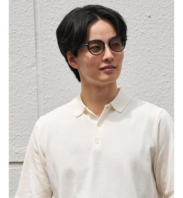  「SUNCUTGlasses/UV100%CUT サングラス レザー調 ラバーテンプル 紫外線対策 UV対策 UVカット ズレ落ち防止」|サングラス|