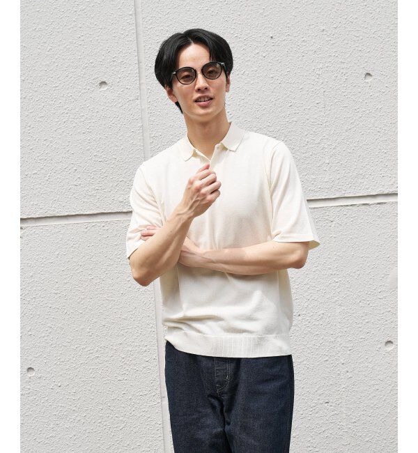  「SUNCUTGlasses/UV100%CUT サングラス レザー調 ラバーテンプル 紫外線対策 UV対策 UVカット ズレ落ち防止」|サングラス|