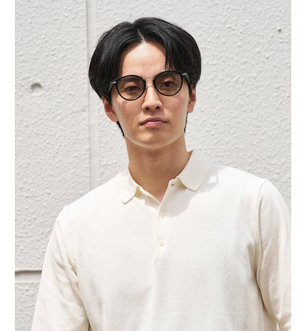  「SUNCUTGlasses/UV100%CUT サングラス レザー調 ラバーテンプル 紫外線対策 UV対策 UVカット ズレ落ち防止」|サングラス|