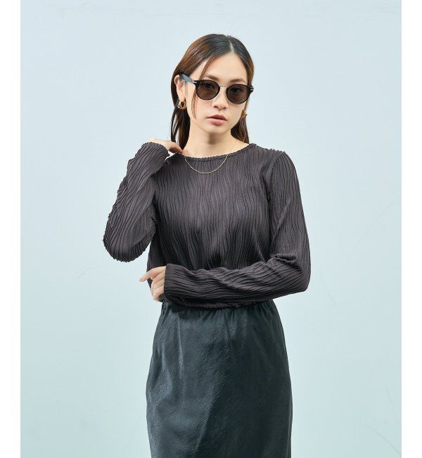  「SUNCUTGlasses/UV100%CUT サングラス レザー調 ラバーテンプル 紫外線対策 UV対策 UVカット ズレ落ち防止」|サングラス|
