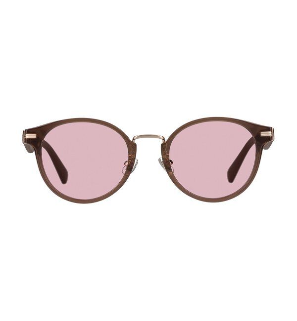  「SUNCUTGlasses/UV100%CUT サングラス レザー調 ラバーテンプル 紫外線対策 UV対策 UVカット ズレ落ち防止」|サングラス|