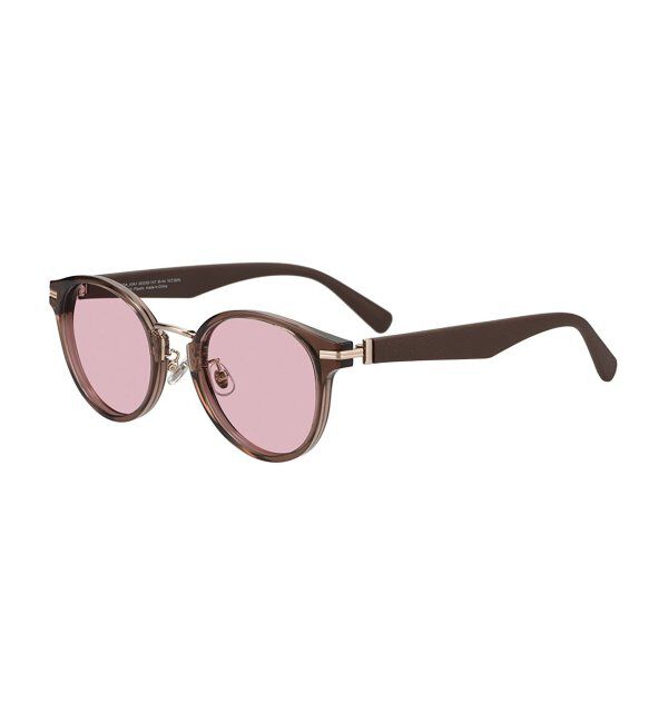  「SUNCUTGlasses/UV100%CUT サングラス レザー調 ラバーテンプル 紫外線対策 UV対策 UVカット ズレ落ち防止」|サングラス|