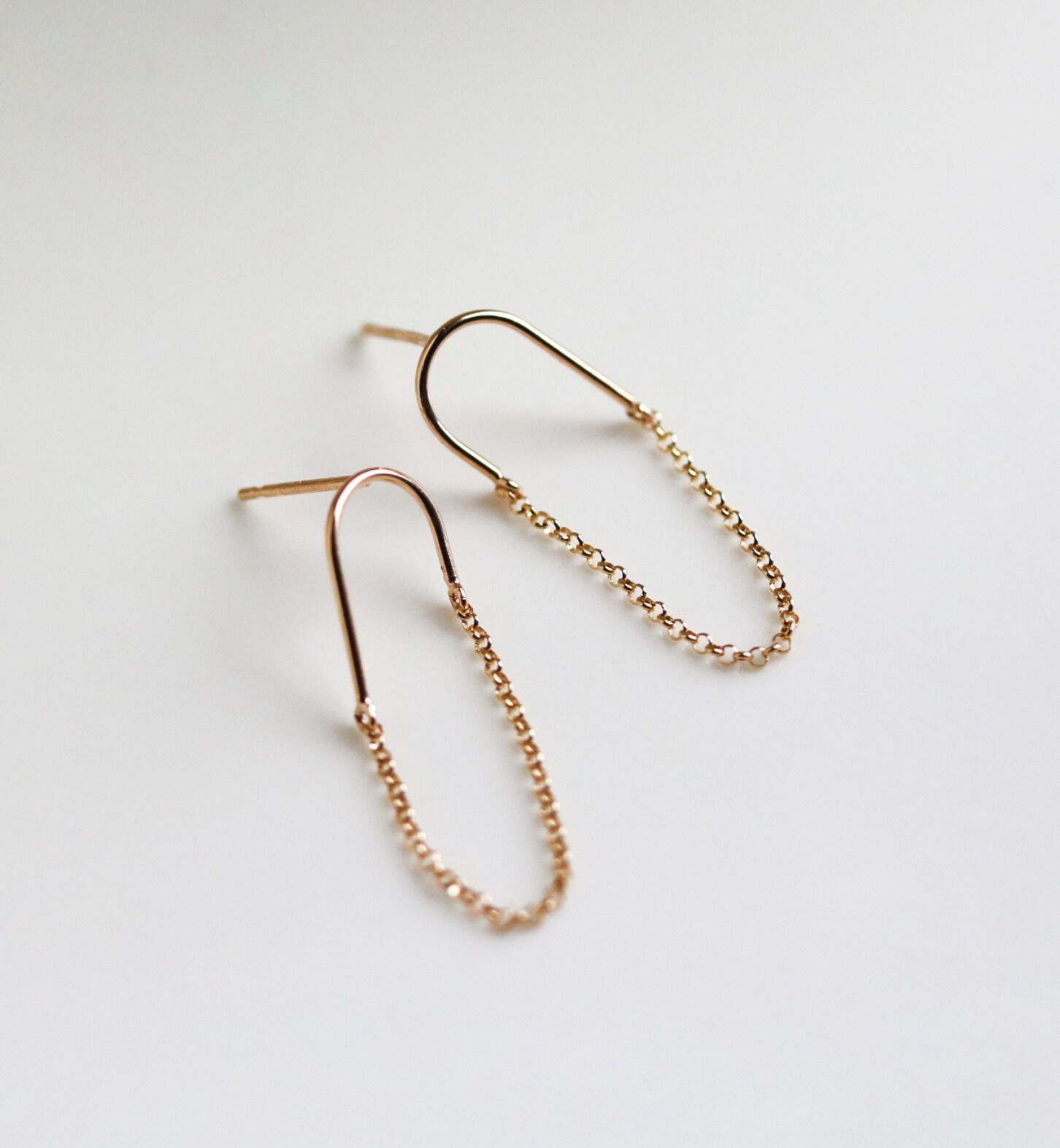  「ゴールド Uシェイプ ピアス | K10YG」|ピアス|