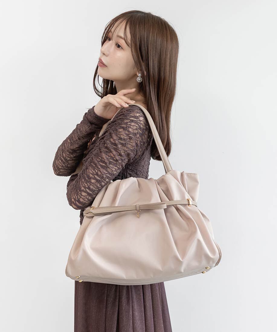  「ベルト付シャーリングトートバッグ」|トートバッグ|
