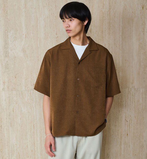 UNITED ARROWS green label relaxing「スラブ オープンカラー 半袖 シャツ」|シャツ・ブラウス|MOCA
