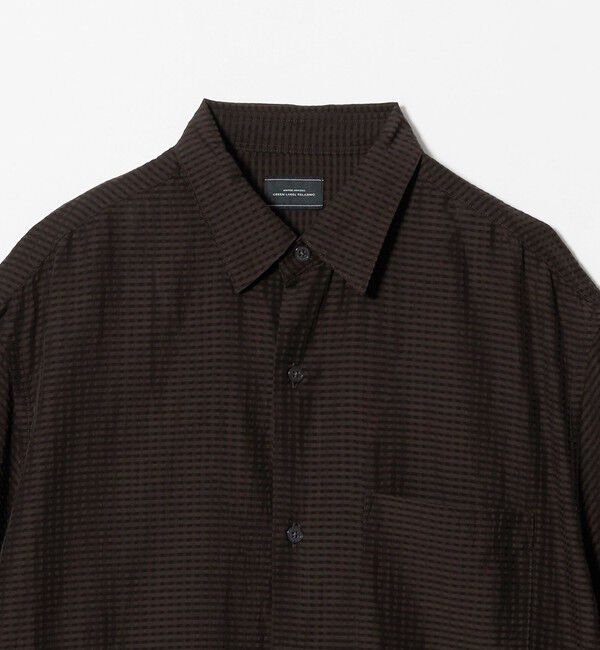UNITED ARROWS green label relaxing「シアー ギンガムチェック ジャストルーズ 半袖 シャツ」|シャツ・ブラウス|