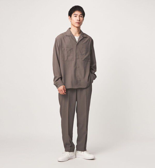 UNITED ARROWS green label relaxing「SHIELDRY フライフロント 長袖 オープンカラー シャツ -伸縮性・UVカット・遮熱-」|シャツ・ブラウス|