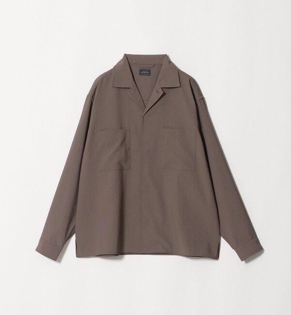 UNITED ARROWS green label relaxing「SHIELDRY フライフロント 長袖 オープンカラー シャツ -伸縮性・UVカット・遮熱-」|シャツ・ブラウス|