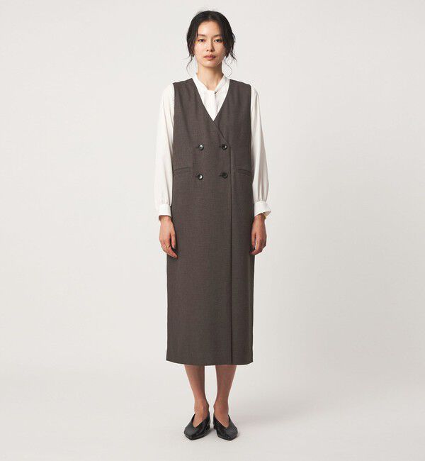 UNITED ARROWS green label relaxing「ネップツイル ジャンパースカート マシンウォッシャブル」|ジャンパースカート|