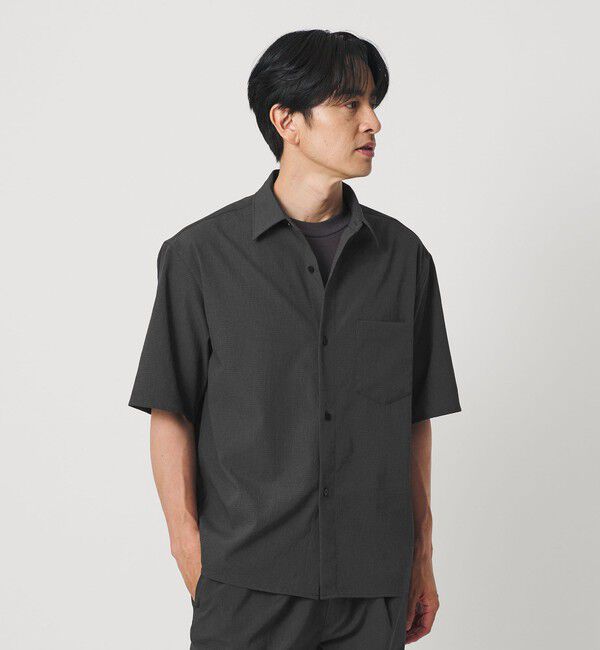BEAUTY&YOUTH UNITED ARROWS「KOMATSU PACK トロピカル レギュラー シャツ FORM型 ストレッチ 吸水速乾 UVカット セットアップ対応」|シャツ・ブラウス|