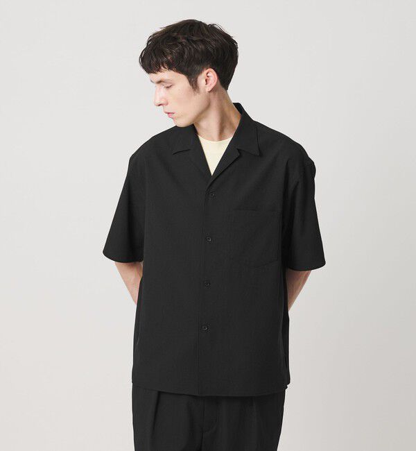 BEAUTY&YOUTH UNITED ARROWS「KOMATSU PACK トロピカル オープンカラー シャツ GRANDE型 ストレッチ 吸水速乾 UVカット セットアップ対応」|シャツ・ブラウス|