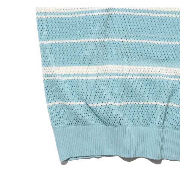 BEAMS PLUS「Mesh Polo Stripe」|ポロシャツ|
