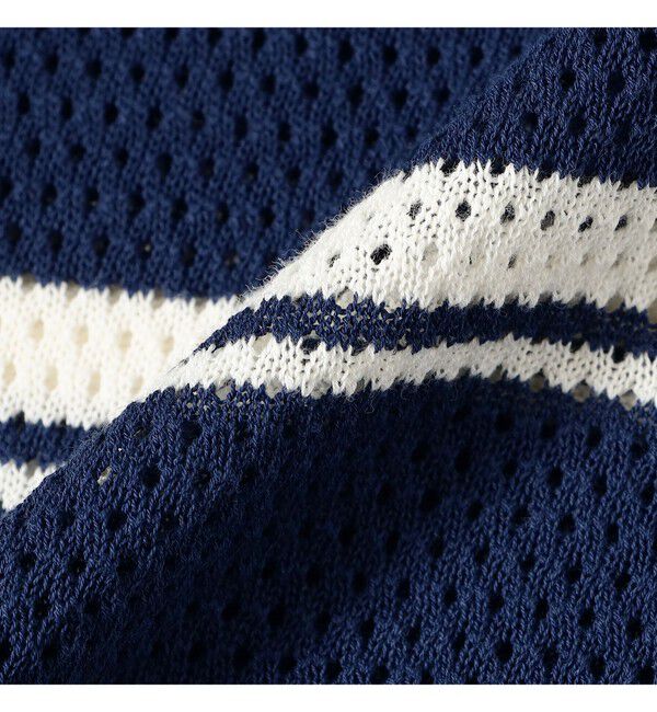 BEAMS PLUS「Mesh Polo Stripe」|ポロシャツ|