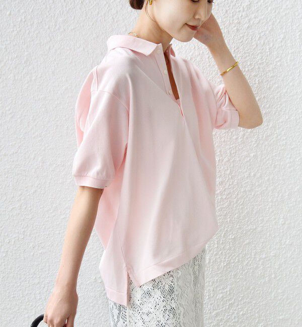 SHIPS for women「【SHIPS別注】LACOSTE:〈洗濯機可能〉ポロシャツ」|ポロシャツ|ピンク