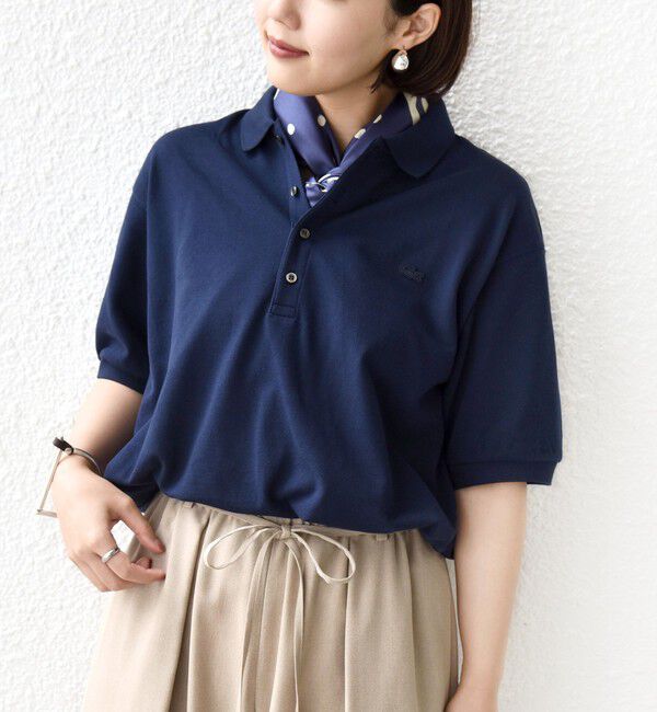 SHIPS for women「【SHIPS別注】LACOSTE:〈洗濯機可能〉ポロシャツ」|ポロシャツ|ネイビー