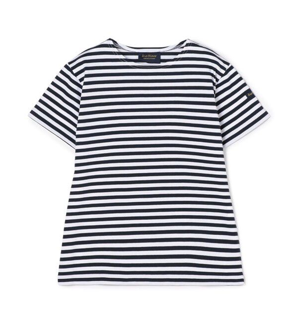 TOMORROWLAND GOODS「Leminor ハーフスリーブボーダーカットソー」|Tシャツ・カットソー|68 ネイビー系
