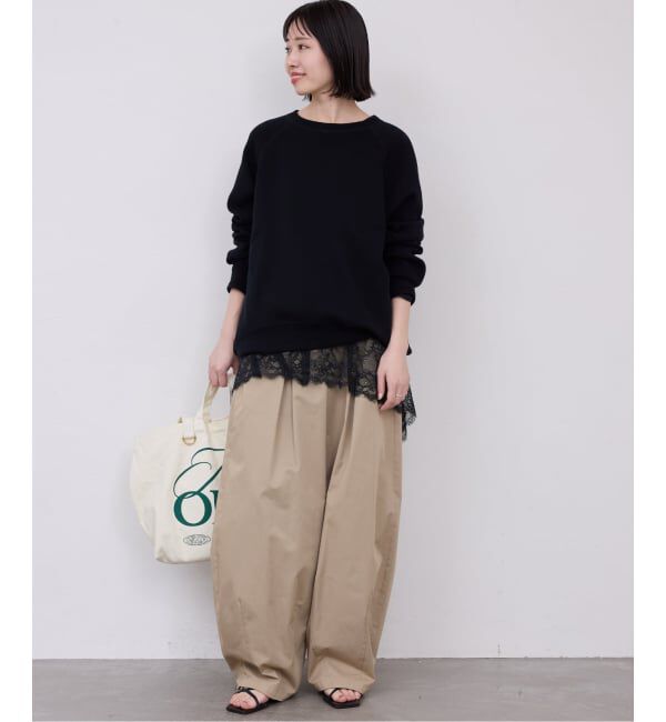 SLOBE IENA「《追加4》レースコンビカットソー」|Tシャツ・カットソー|