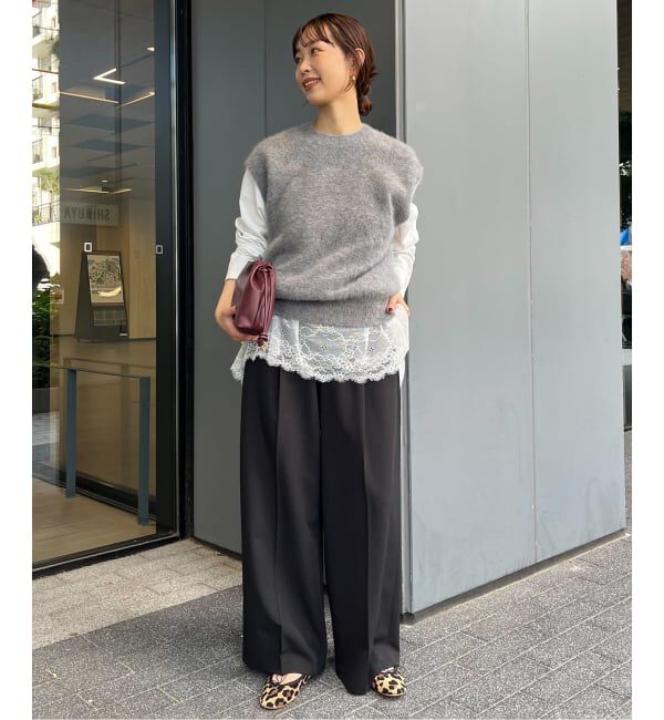 SLOBE IENA「《追加4》レースコンビカットソー」|Tシャツ・カットソー|