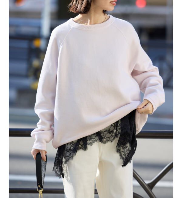SLOBE IENA「《追加》レースコンビカットソー2」|Tシャツ・カットソー|