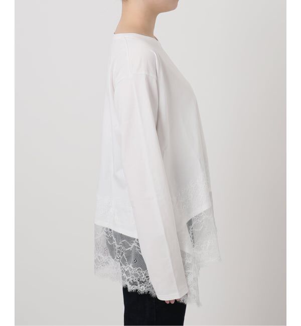 SLOBE IENA「《追加》レースコンビカットソー2」|Tシャツ・カットソー|