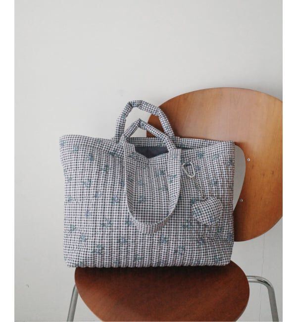 SLOBE IENA「《WEB限定/追加》Margaux Dereume &times; SLOBE キルティングトートバッグ」|トートバッグ|