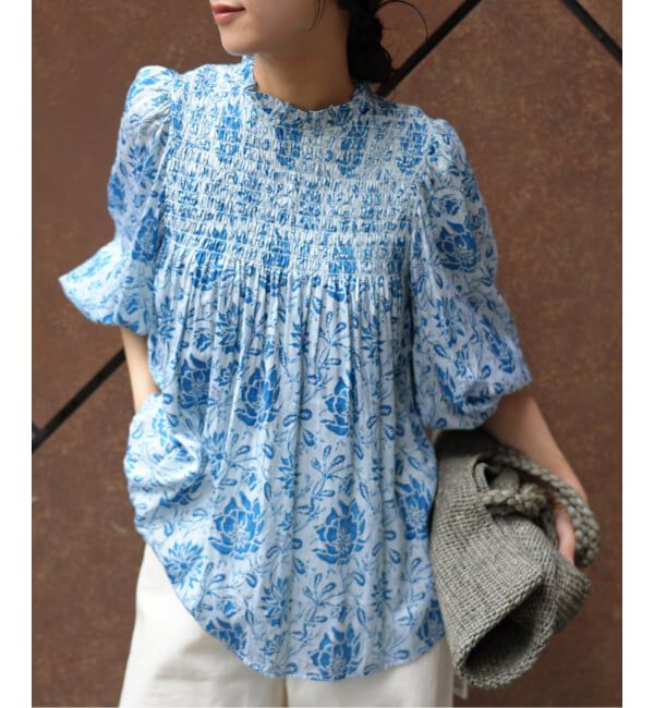 SLOBE IENA「《シリーズあり》India Flower ブラウス」|シャツ・ブラウス|