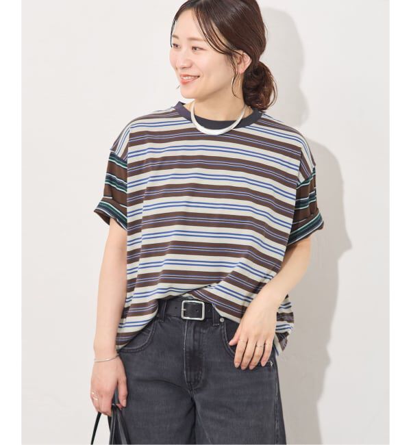 JOURNAL STANDARD「クレイジーボーダーTEE」|Tシャツ・カットソー|